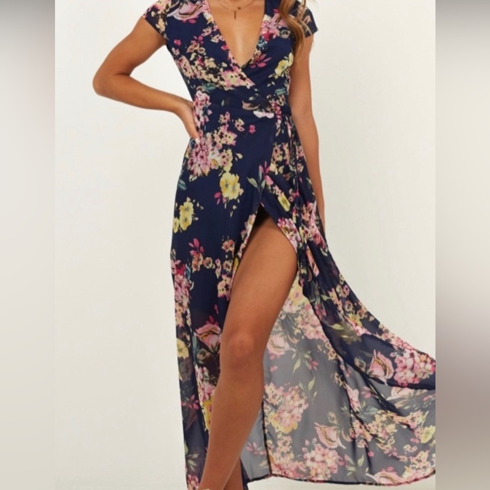 Showpo Navy Maxi Dress
